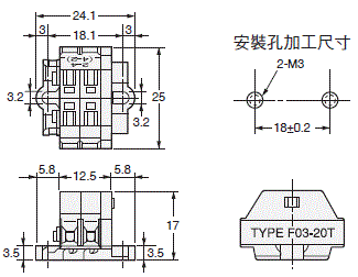 K7L-AT50[] / AT50D[][] 外觀尺寸 4 