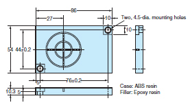 V600-HA 外觀尺寸 24 V600-D8KR13_Dim