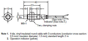 E2A 外觀尺寸 5 E2A-S08KN04-WP-[][]_Dim